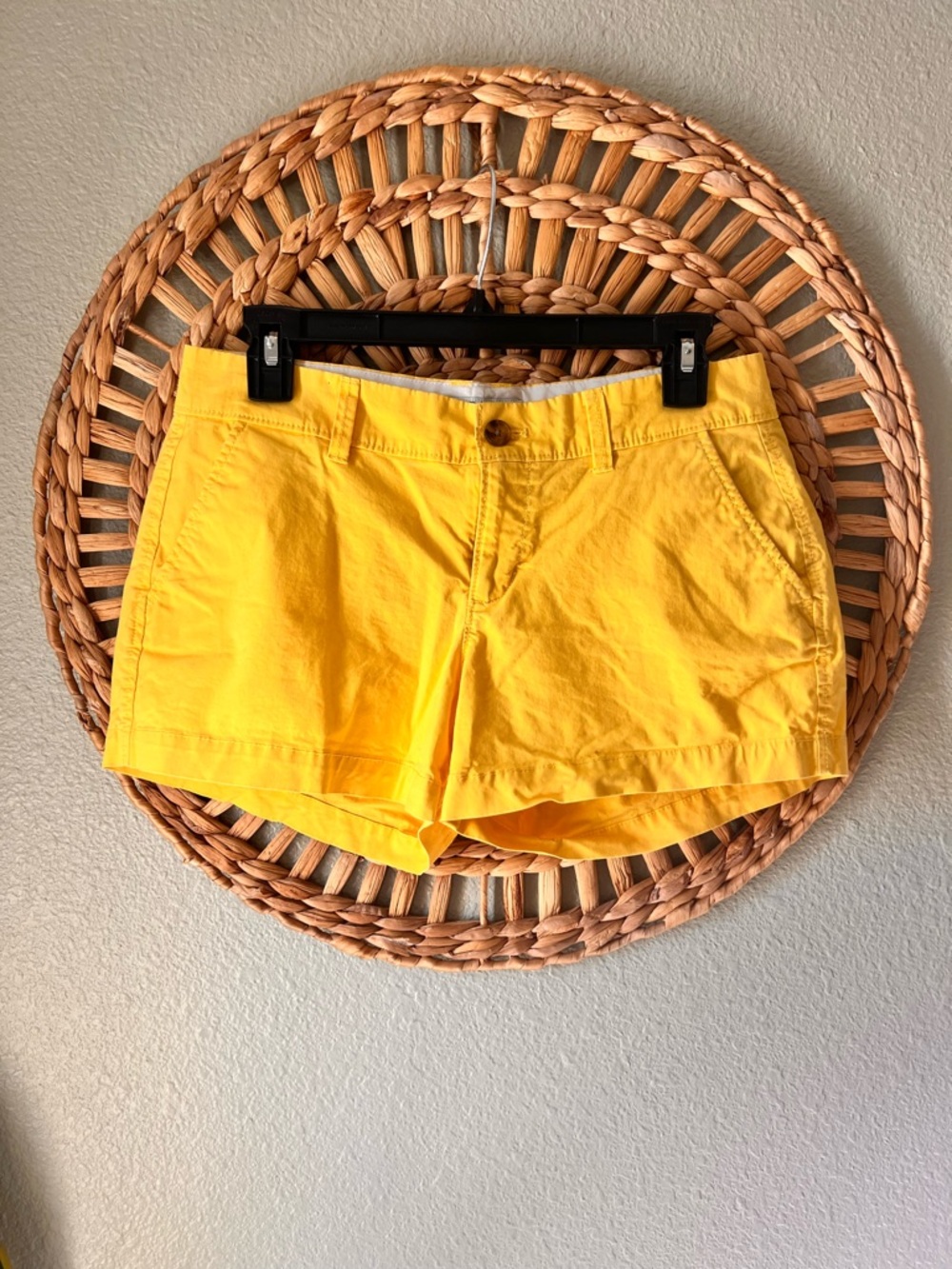 Old Navy Bright Yellow Women's Cotton Bermuda Shorts
